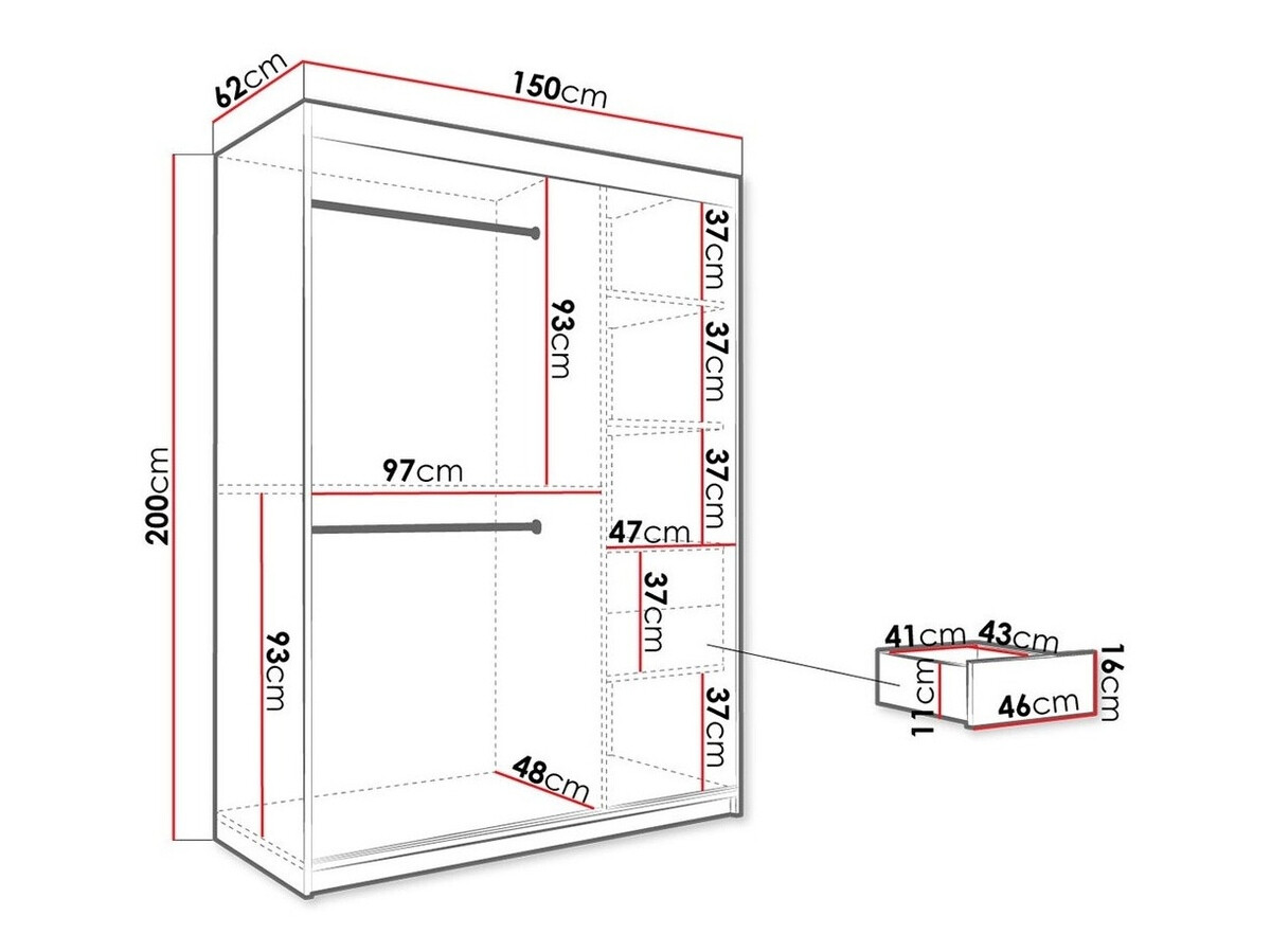 Spinta Hartford 260 (Matinė juoda + Baltas marmuras)