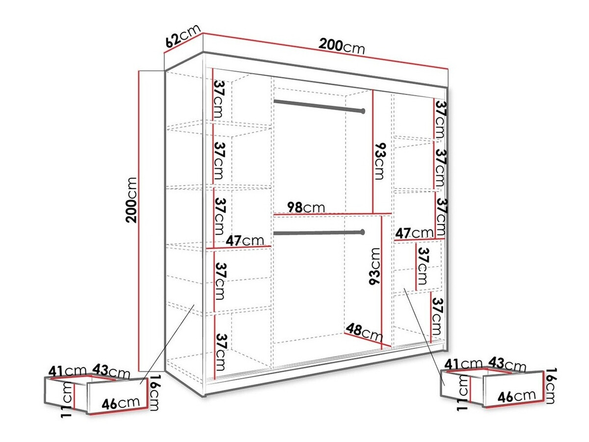 Spinta Hartford 262 (Matinė juoda + Baltas marmuras)