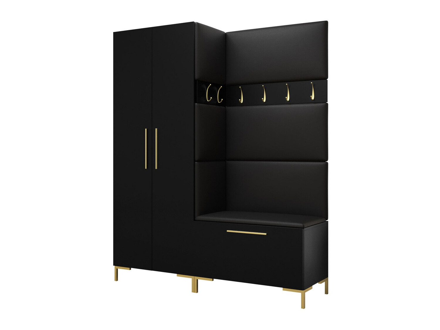 Prieškambario komplektas Nomal I (Juoda)