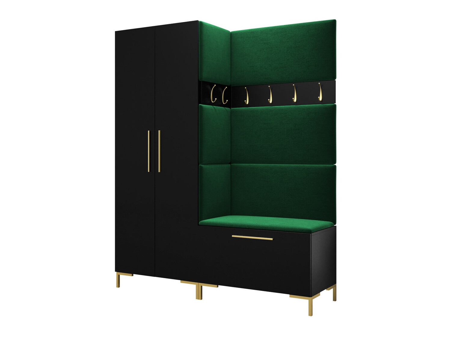 Prieškambario komplektas Nomal I (Juoda)