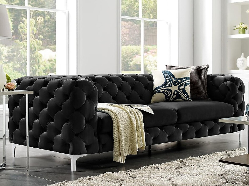 Chesterfield sofa Irving A101 (Juoda)