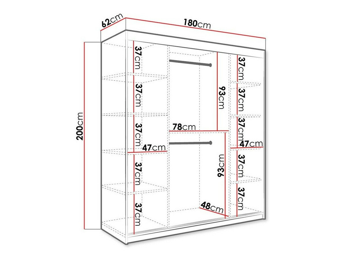 Spinta Hartford 255 (Matinė juoda + Baltas marmuras)