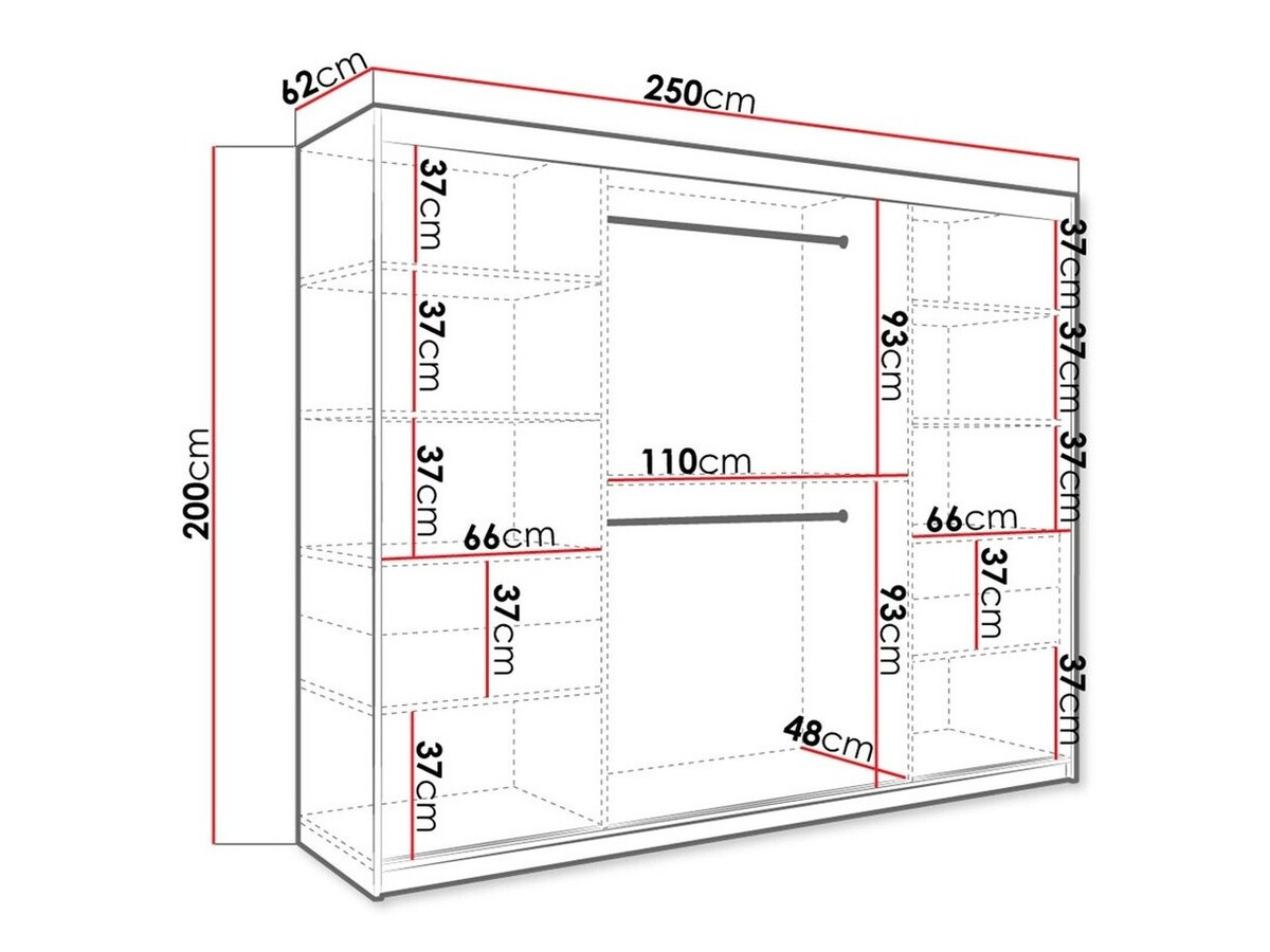 Spinta Hartford 257 (Matinė juoda + Baltas marmuras)