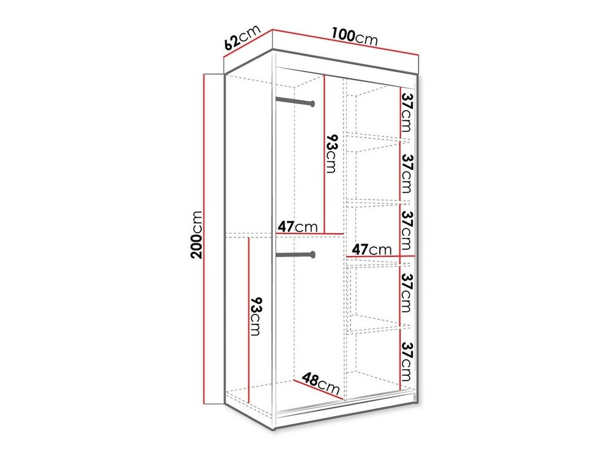 Spinta Hartford 240 (Matinė juoda + Baltas marmuras)