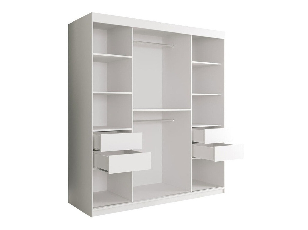 Spinta Hartford 243 (Matinė balta + Baltas marmuras)