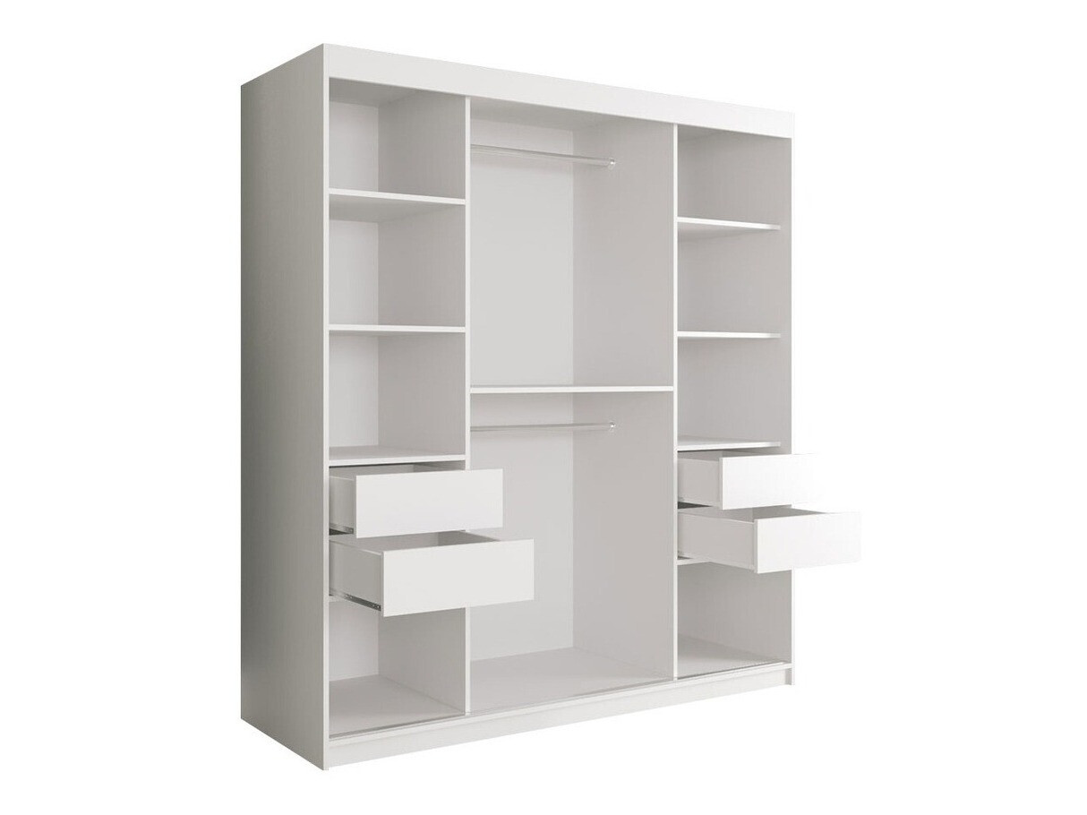 Spinta Hartford 243 (Matinė juoda + Juodas marmuras)