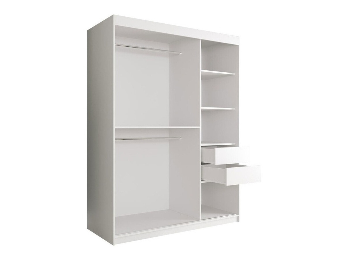 Spinta Hartford 242 (Matinė juoda + Baltas marmuras)