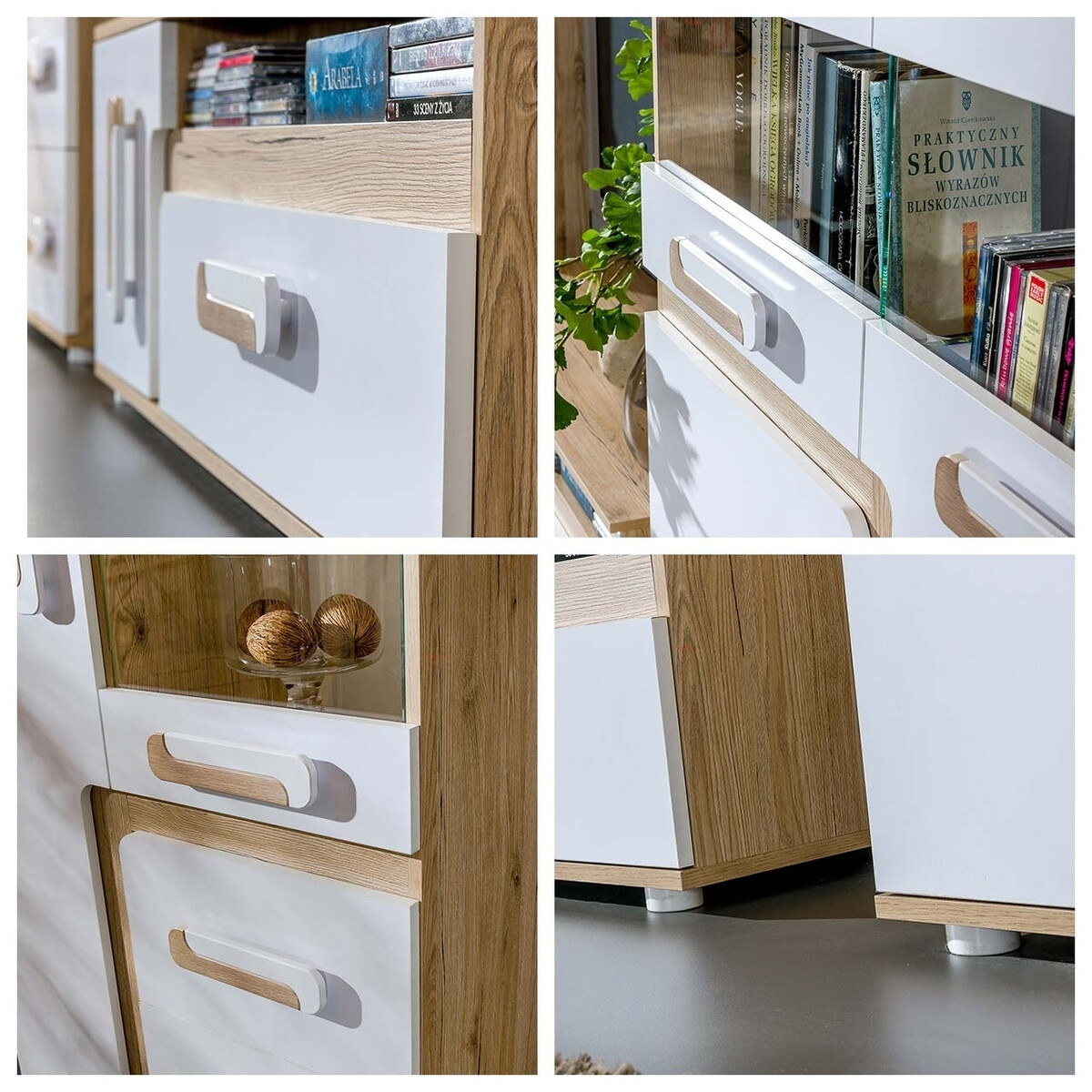 Komoda Levtala 108 (Antracitas + Balta + Rožinė)