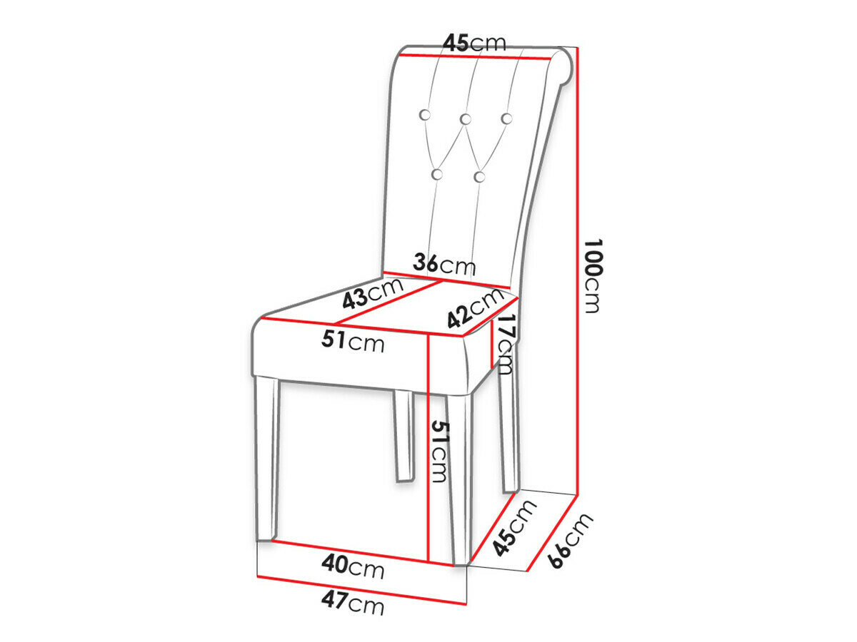 Valgomojo komplektas Racine 143 (Balta + Magic Velvet 2217)
