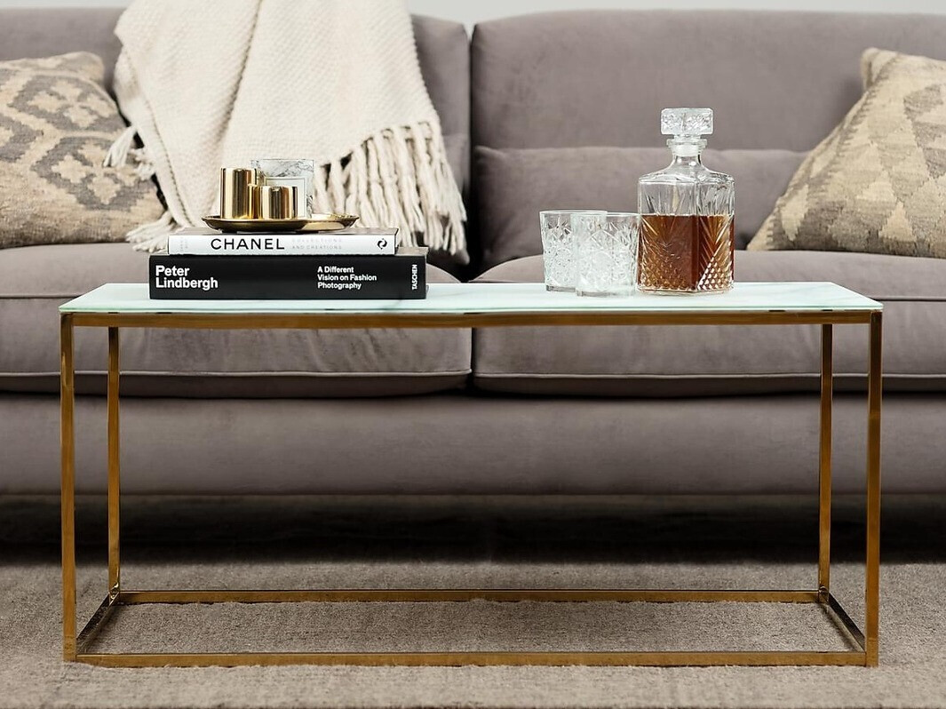 Žurnalinis staliukas Concept 55 134 (Žalvaris)