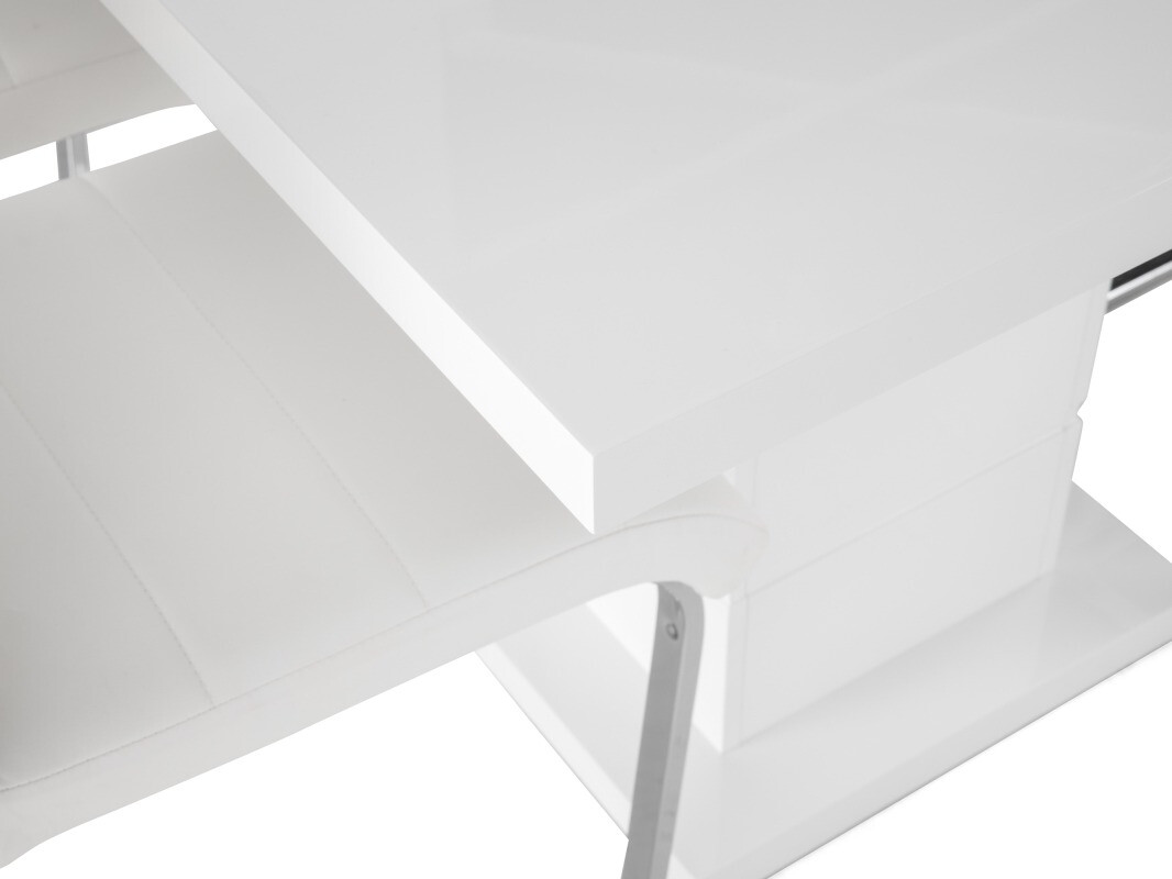 Valgomojo komplektas Scandinavian Choice 578 (Balta + Sidabrinė)