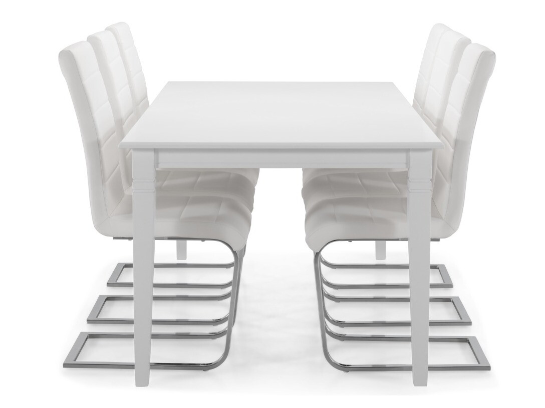 Valgomojo komplektas Scandinavian Choice 659 (Balta + Sidabrinė)