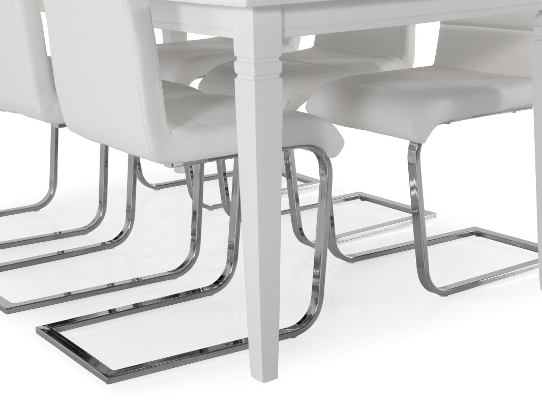 Valgomojo komplektas Scandinavian Choice 659 (Balta + Sidabrinė)