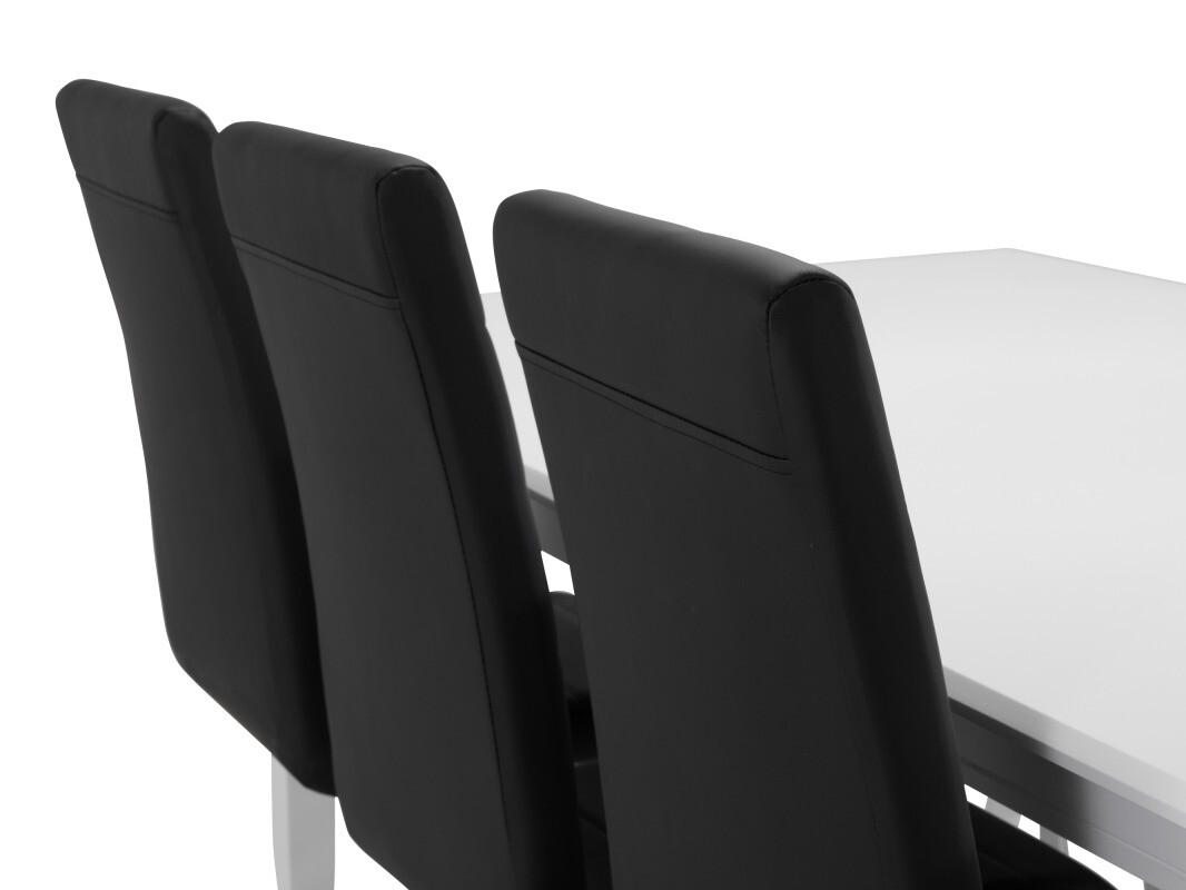 Valgomojo komplektas Scandinavian Choice 659 (Juoda + Sidabrinė)