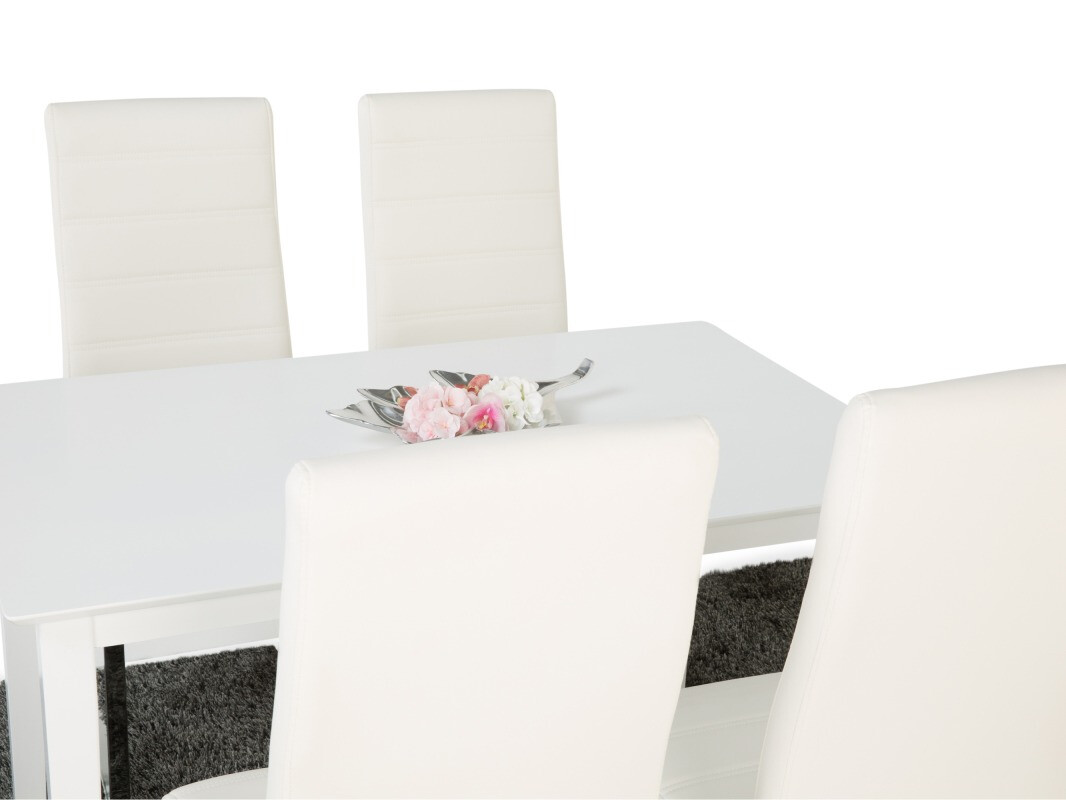 Valgomojo komplektas Scandinavian Choice 678 (Balta + Sidabrinė)