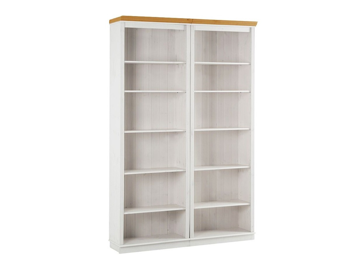 Lentynų komplektas Saltoro 116 (Balta + Medaus ąžuolas)