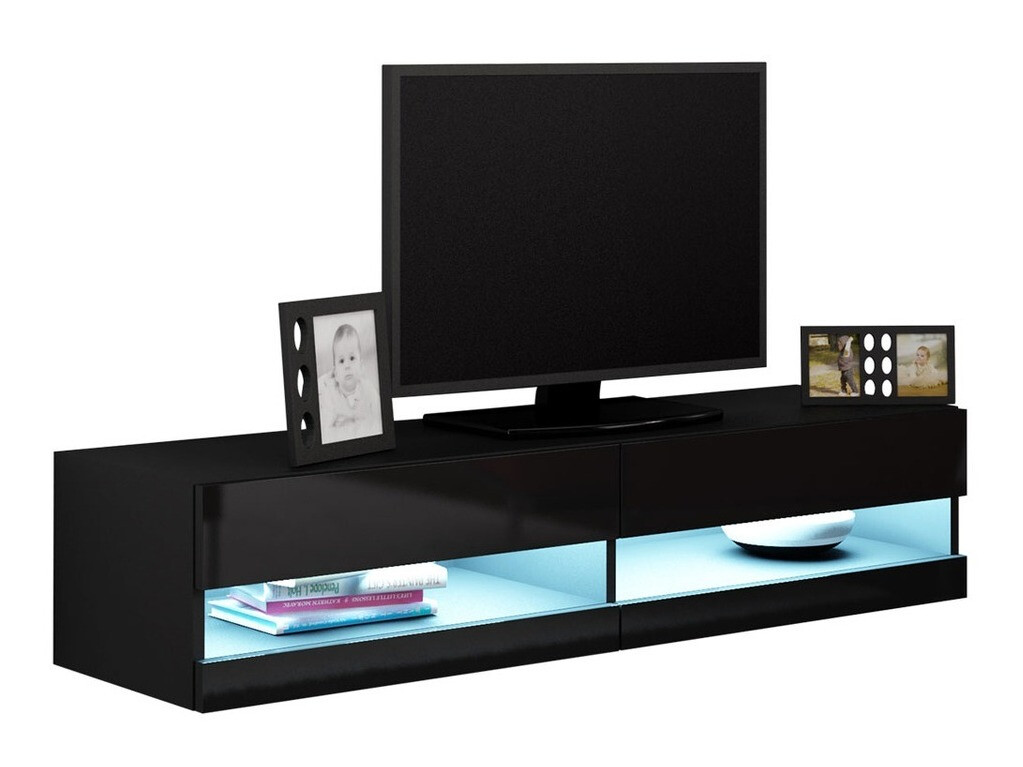 TV staliukas Venenou 121 (Juoda + Blizgi juoda)