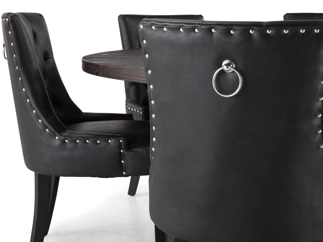 Valgomojo komplektas Manor House 187 (Juoda)