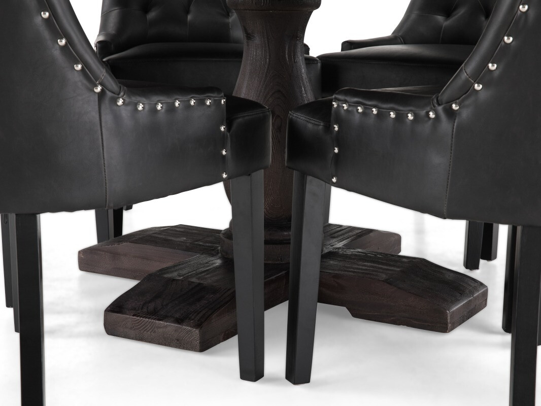 Valgomojo komplektas Manor House 187 (Juoda)