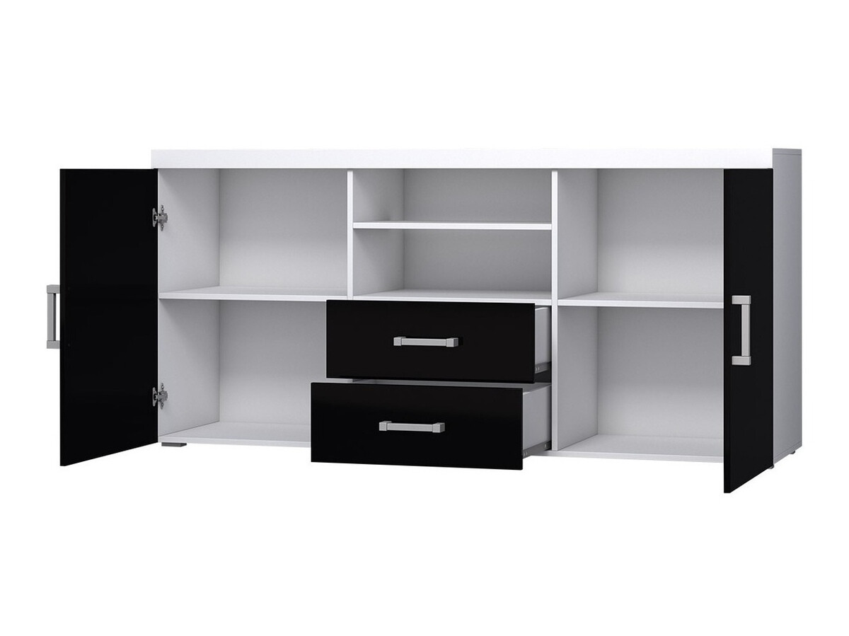 Komoda Odebeli 105 (Balta + Blizgi balta)