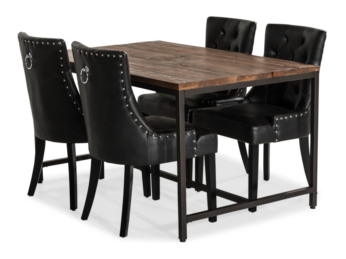 Valgomojo komplektas Manor House 206 (Juoda)