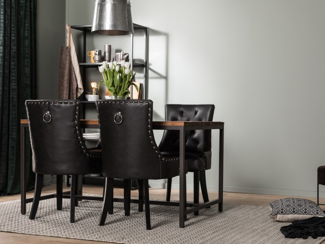 Valgomojo komplektas Manor House 206 (Juoda)