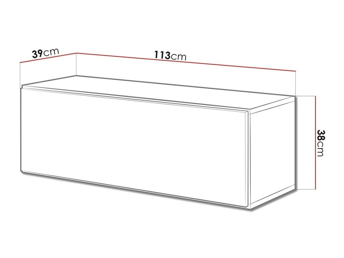 TV staliukas Corbele 100 (Balta)