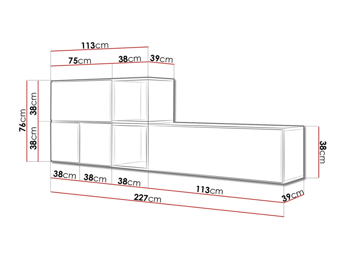 TV staliukas Corbele 114 (Balta)
