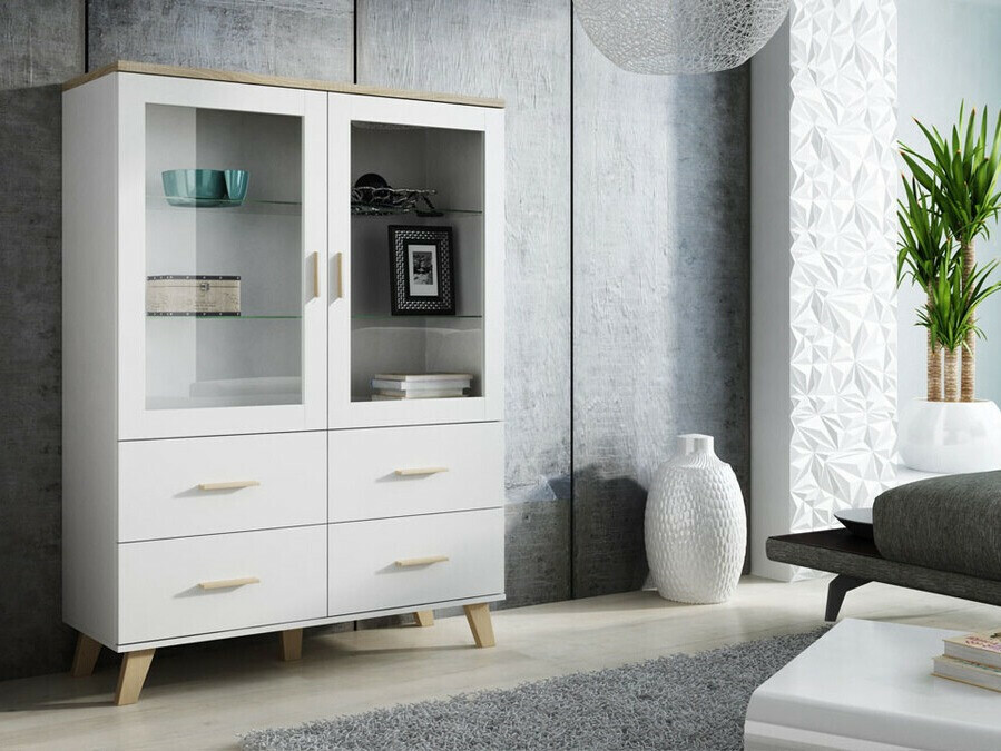 Lentyna Larfloi 110 (Balta + Sonomos ąžuolas)