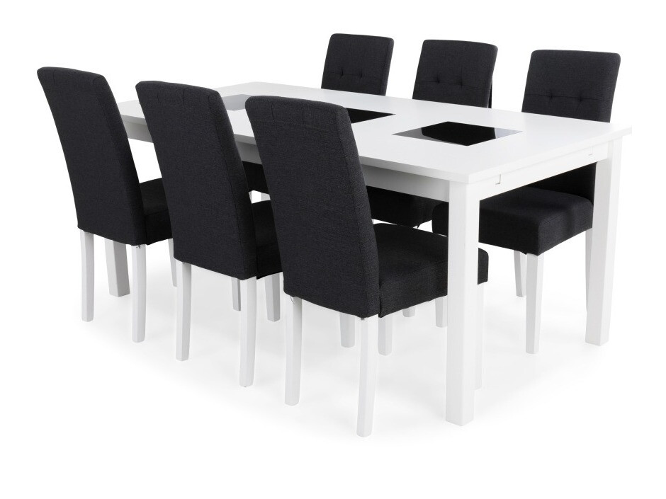Valgomojo komplektas Scandinavian Choice 642 (Pilka + Balta)