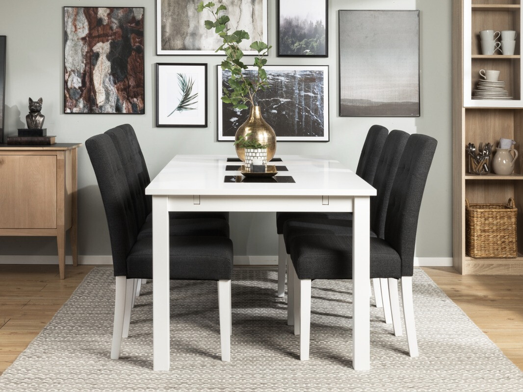 Valgomojo komplektas Scandinavian Choice 642 (Pilka + Balta)