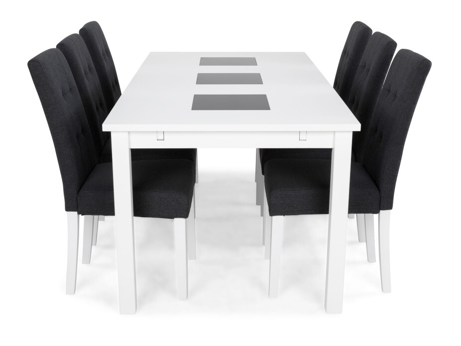 Valgomojo komplektas Scandinavian Choice 642 (Pilka + Balta)