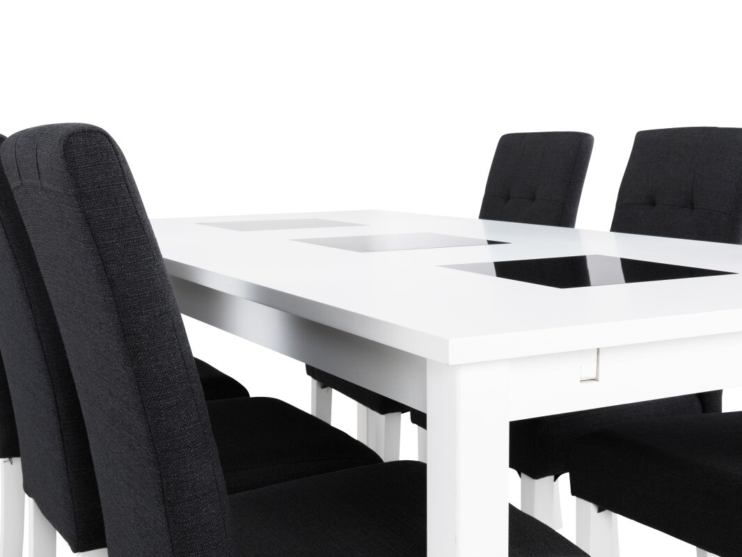 Valgomojo komplektas Scandinavian Choice 642 (Pilka + Balta)