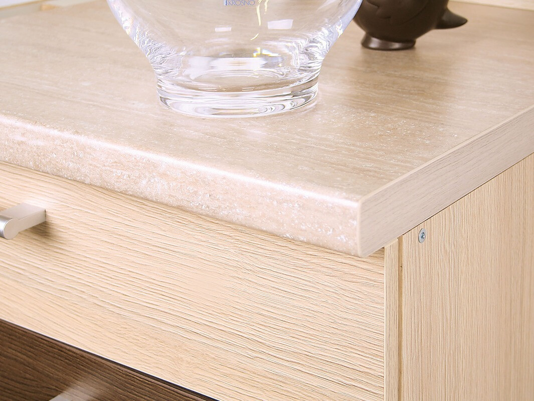 Modulinė spintelė su stalčiumi ir durelėmis Mode White 110