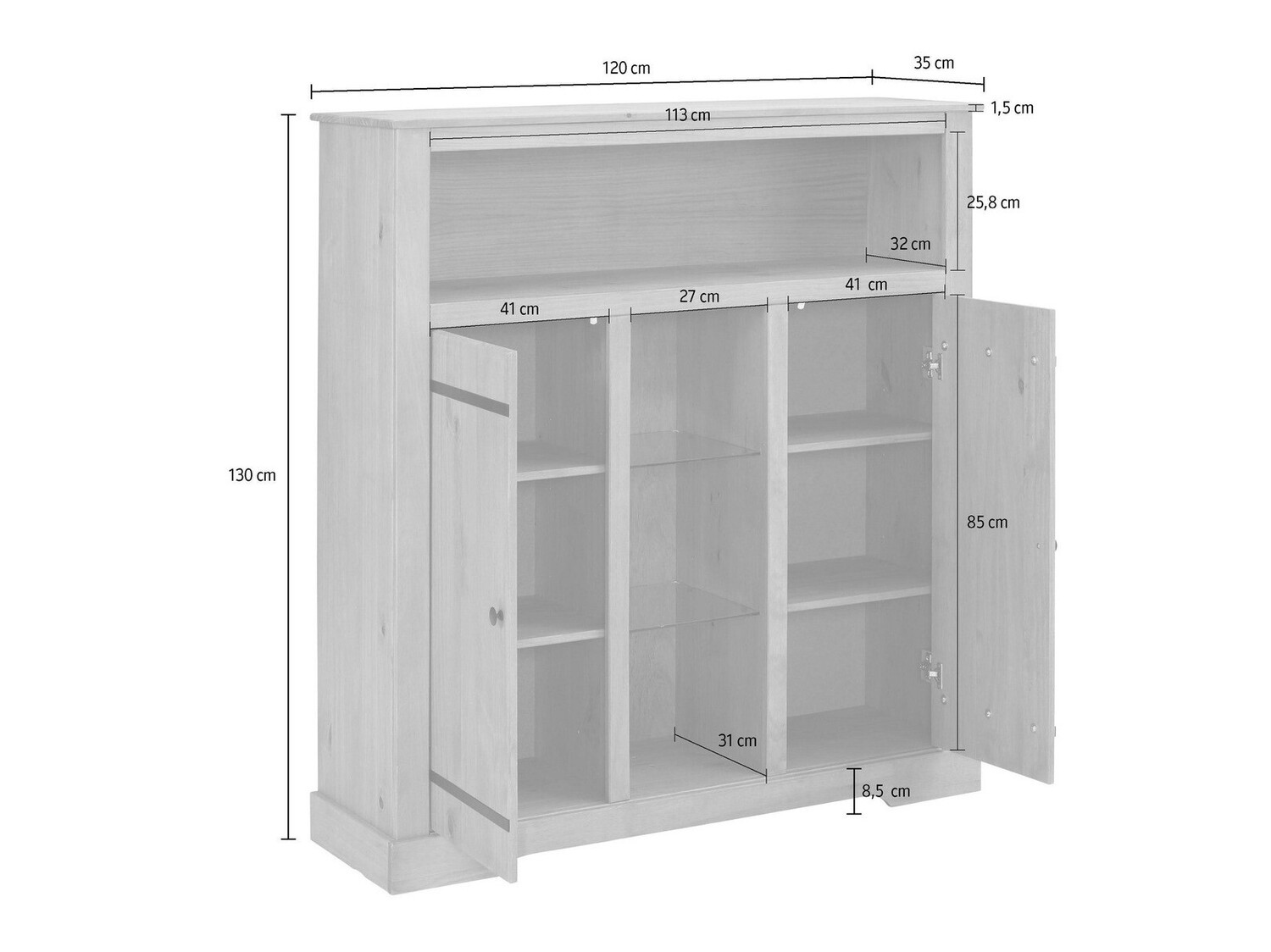 Spintelė Rometri 101 (Balta)