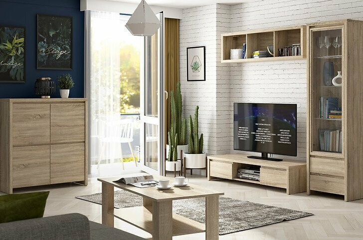 TV staliukas Nolroma 128 (Sonomos ąžuolas)