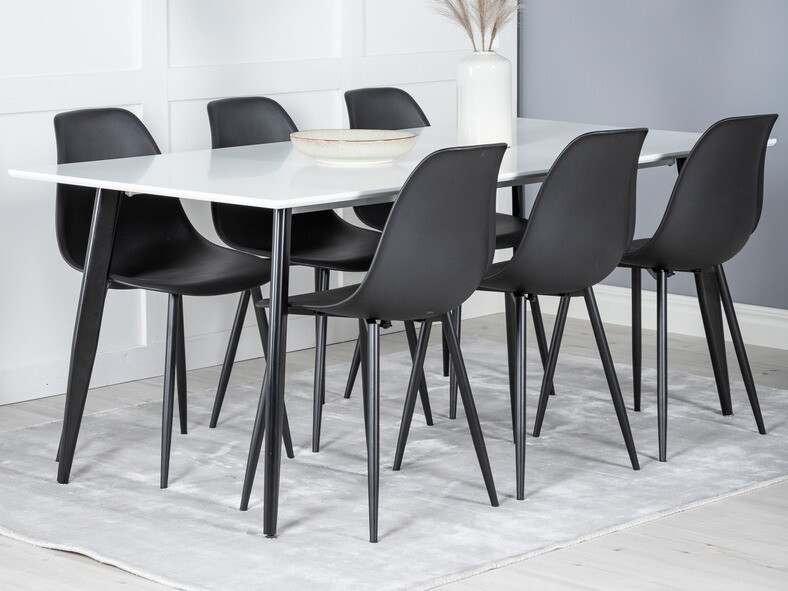 Stalas Dallas 127 (Balta + Juoda)