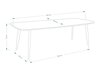 Stalas Dallas 131 (Balta + Juoda)