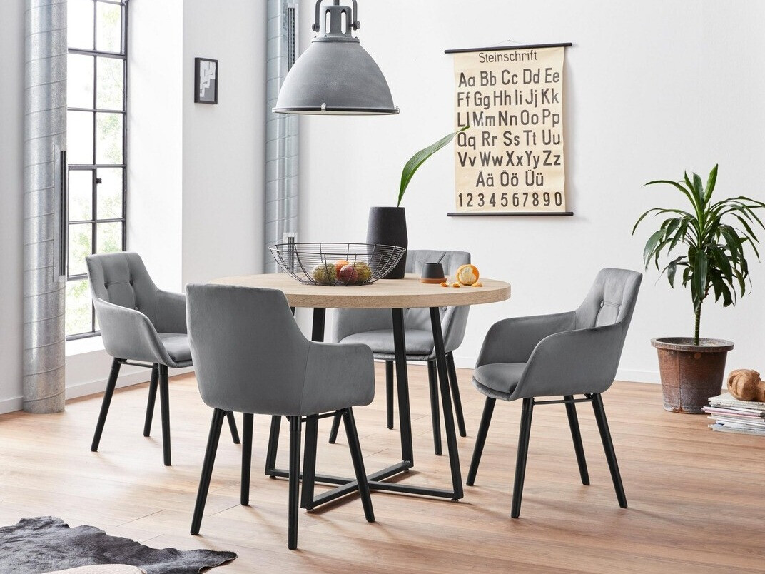 Kėdžių komplektas Denton 142 (Pilka)