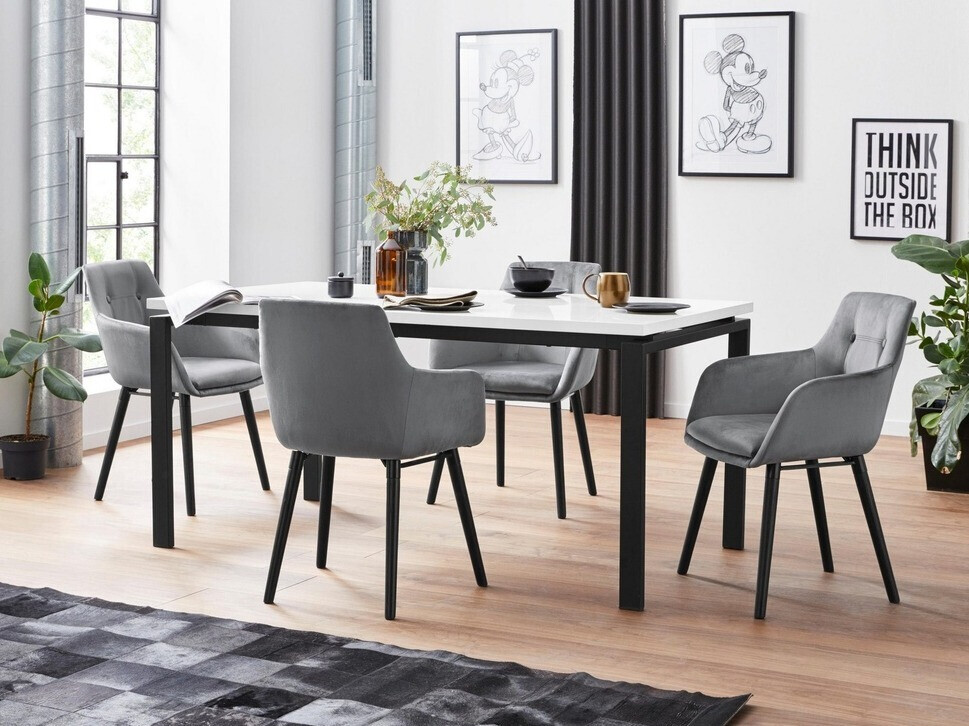 Kėdžių komplektas Denton 142 (Pilka)