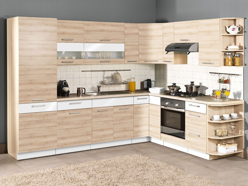 Modulinė spintelė su stalčiumi ir durelėmis Mode Beech 113