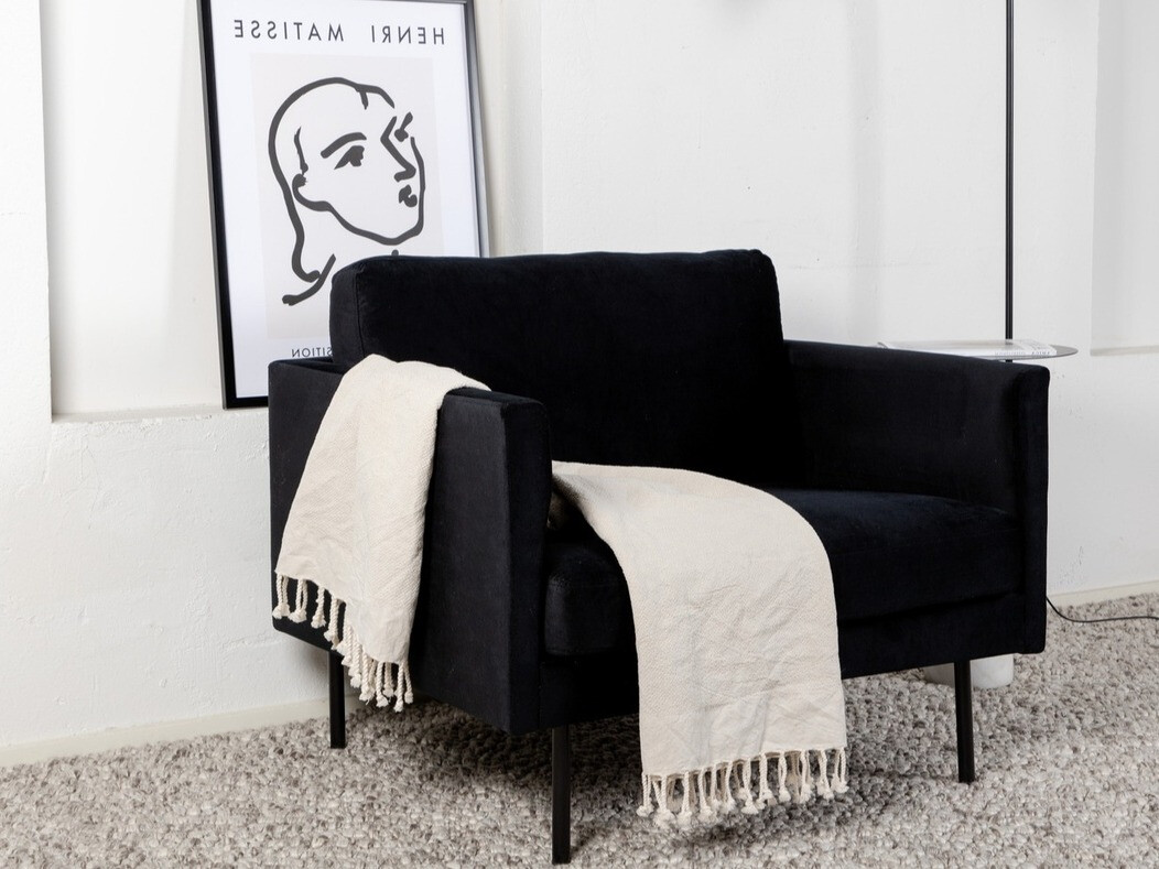 Fotelis Fercame 101 (Juoda)