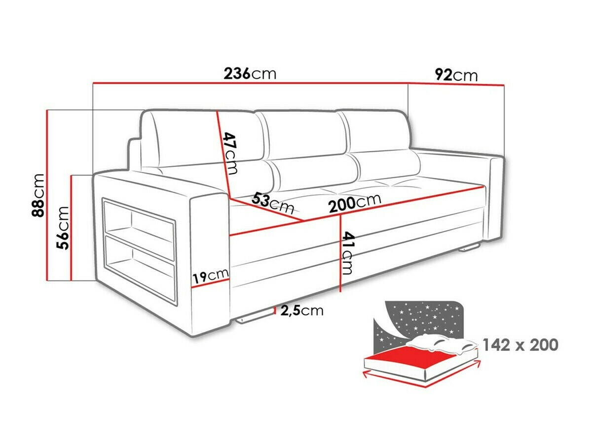 Sofa lova Decatur 100 (Amor Velvet 4311)