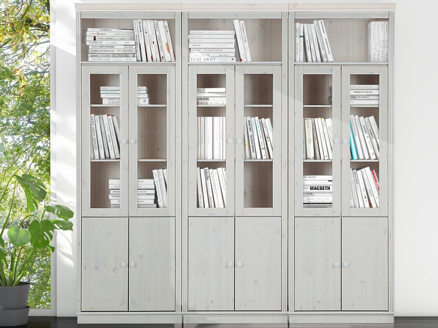 Lentynų komplektas Saltoro 109 (Balta)