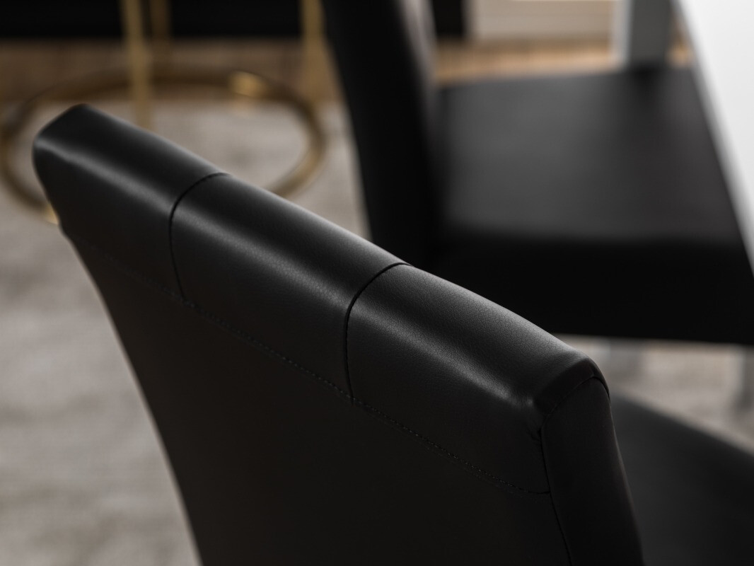 Valgomojo komplektas Scandinavian Choice 671 (Juoda + Balta)