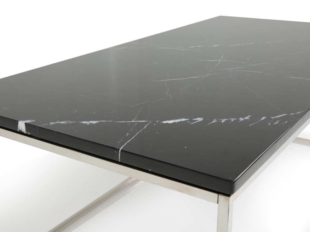 Žurnalinis staliukas Scandinavian Choice 672 (Juoda + Sidabrinė)