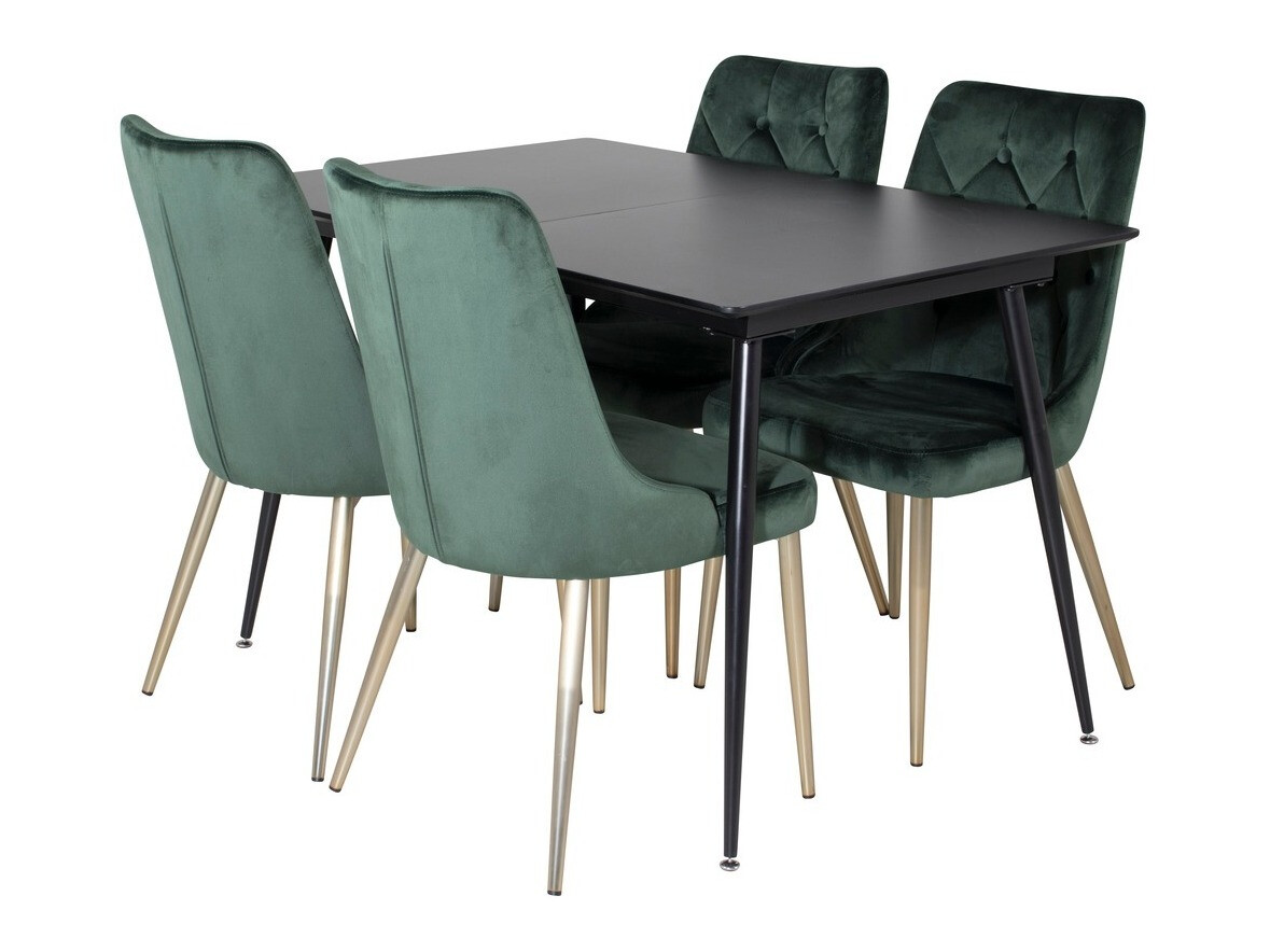 Valgomojo komplektas Dallas 1522 (Žalia + Auksinė)