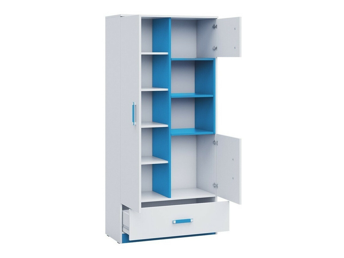 Vaikų kambario komplektas Lorlare 119 (Balta + Pilka)