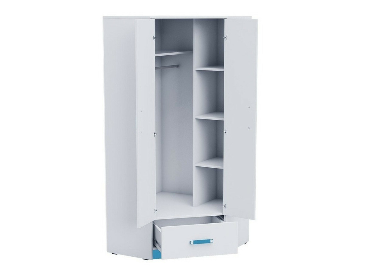 Vaikų kambario komplektas Lorlare 120 (Balta + Pilka)