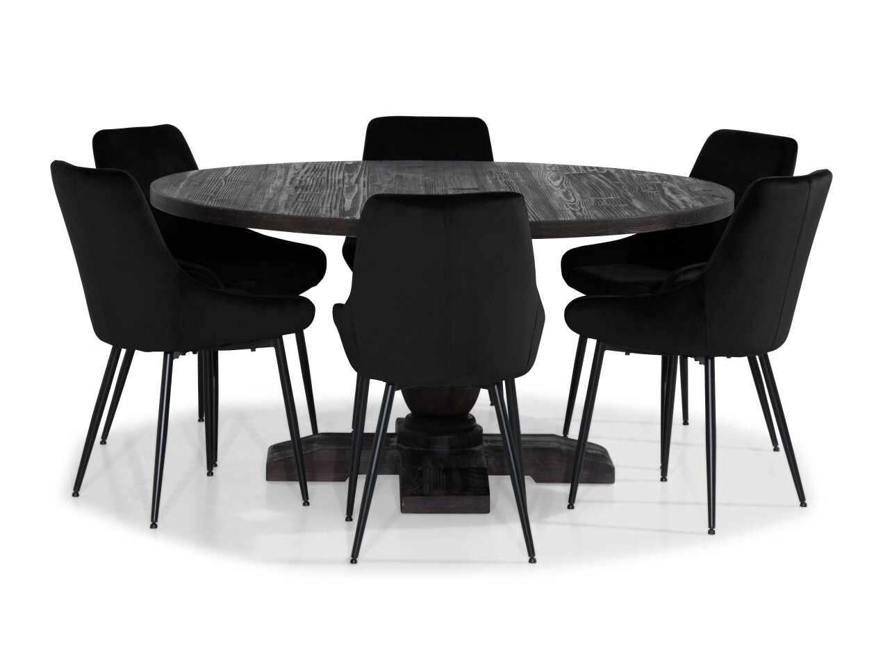 Valgomojo komplektas Scandinavian Choice 744 (Juoda)